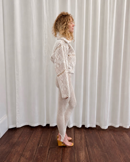 Abena Crochet Denim Jacket