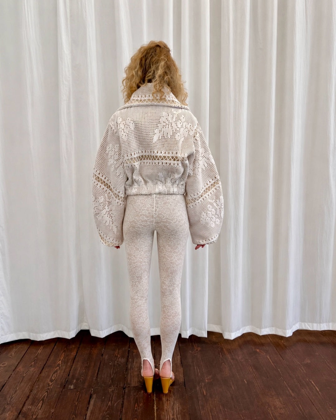 Abena Crochet Denim Jacket