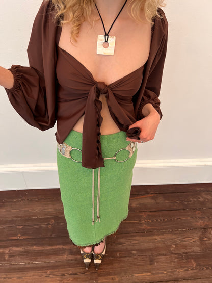Lela Tie Top