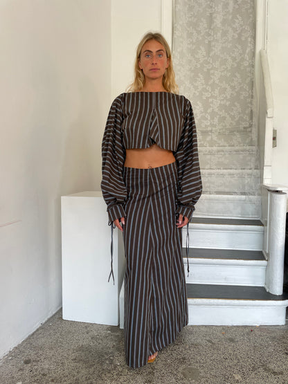 Flowy maxi skirt co-set